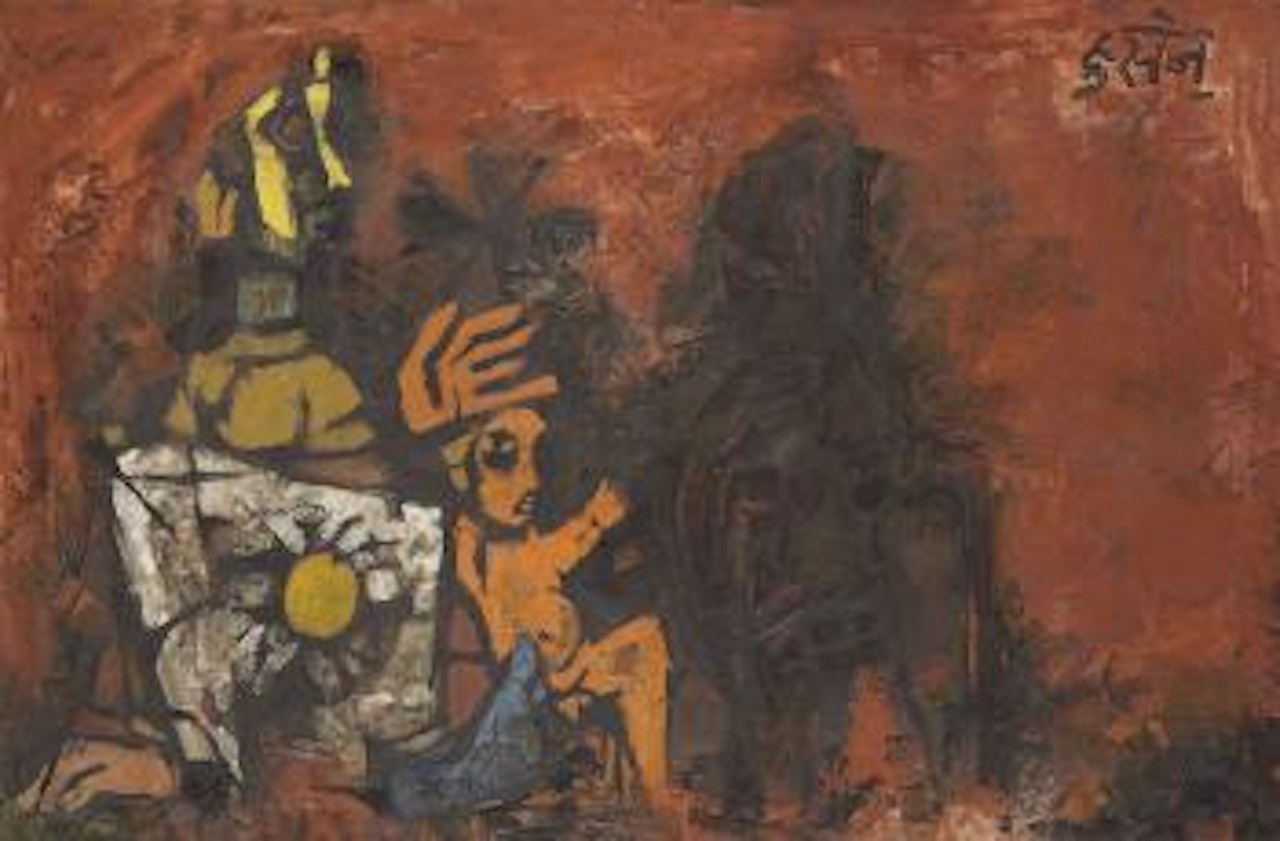 Devi I by M.F. Husain