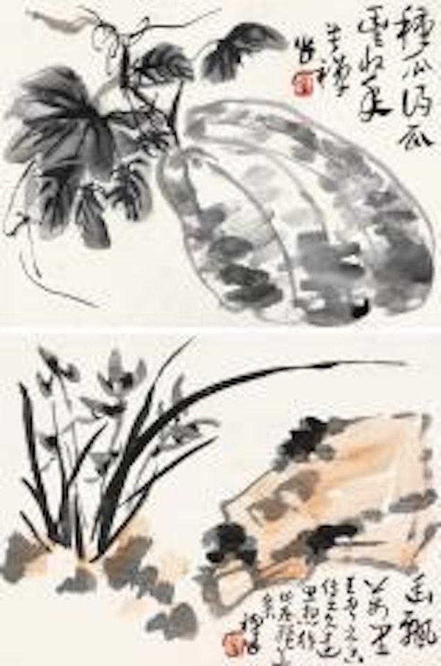 Melon. Orchid by Li Kuchan