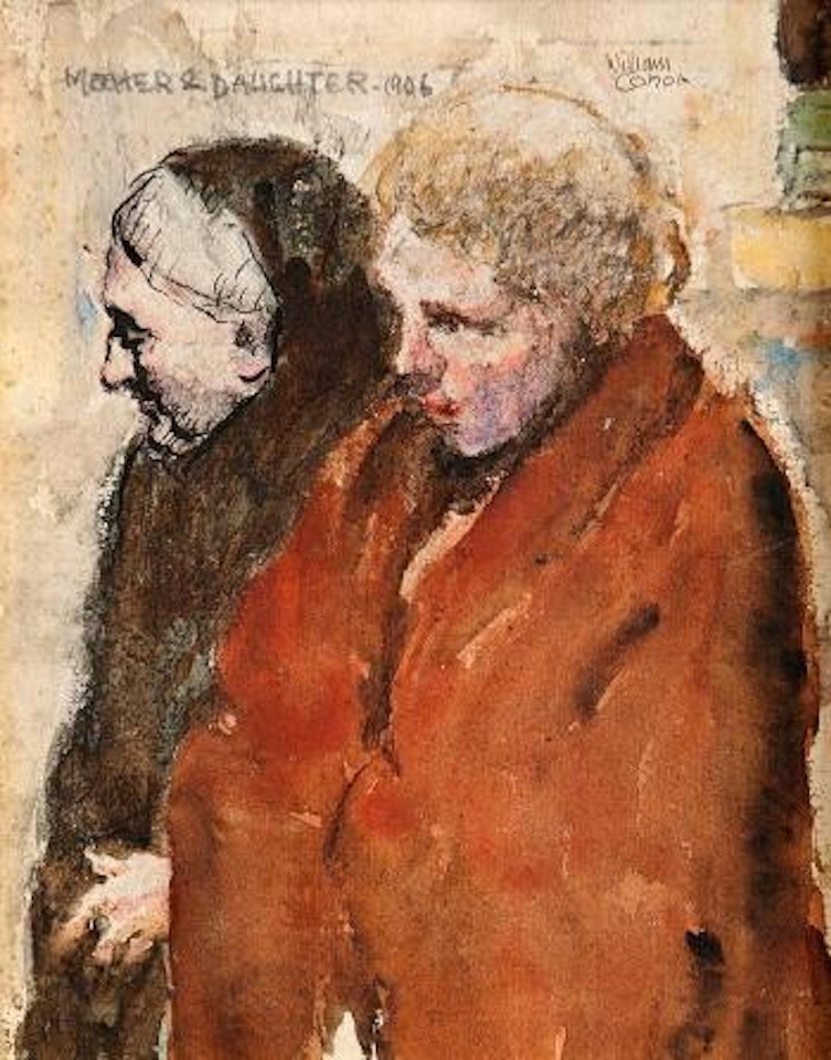 Mother and daughter by William Conor