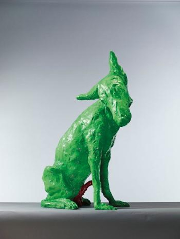 Green Dog by Zhou Chunya