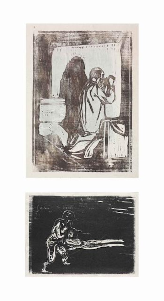 Old Man praying (Sch. 173; W. 205) by Edvard Munch