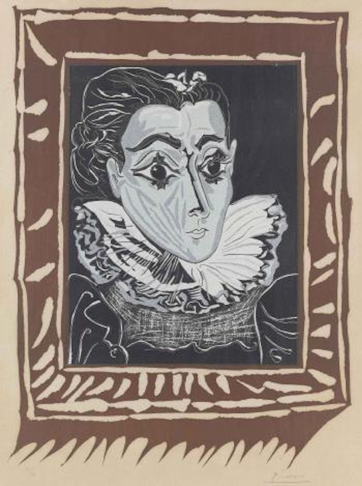 La Dame Ã  la Collerette (B. 1147; Ba. 1321) by Pablo Picasso