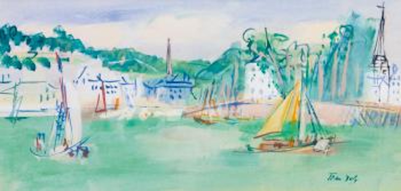 Port De Honfleur by Jean Dufy