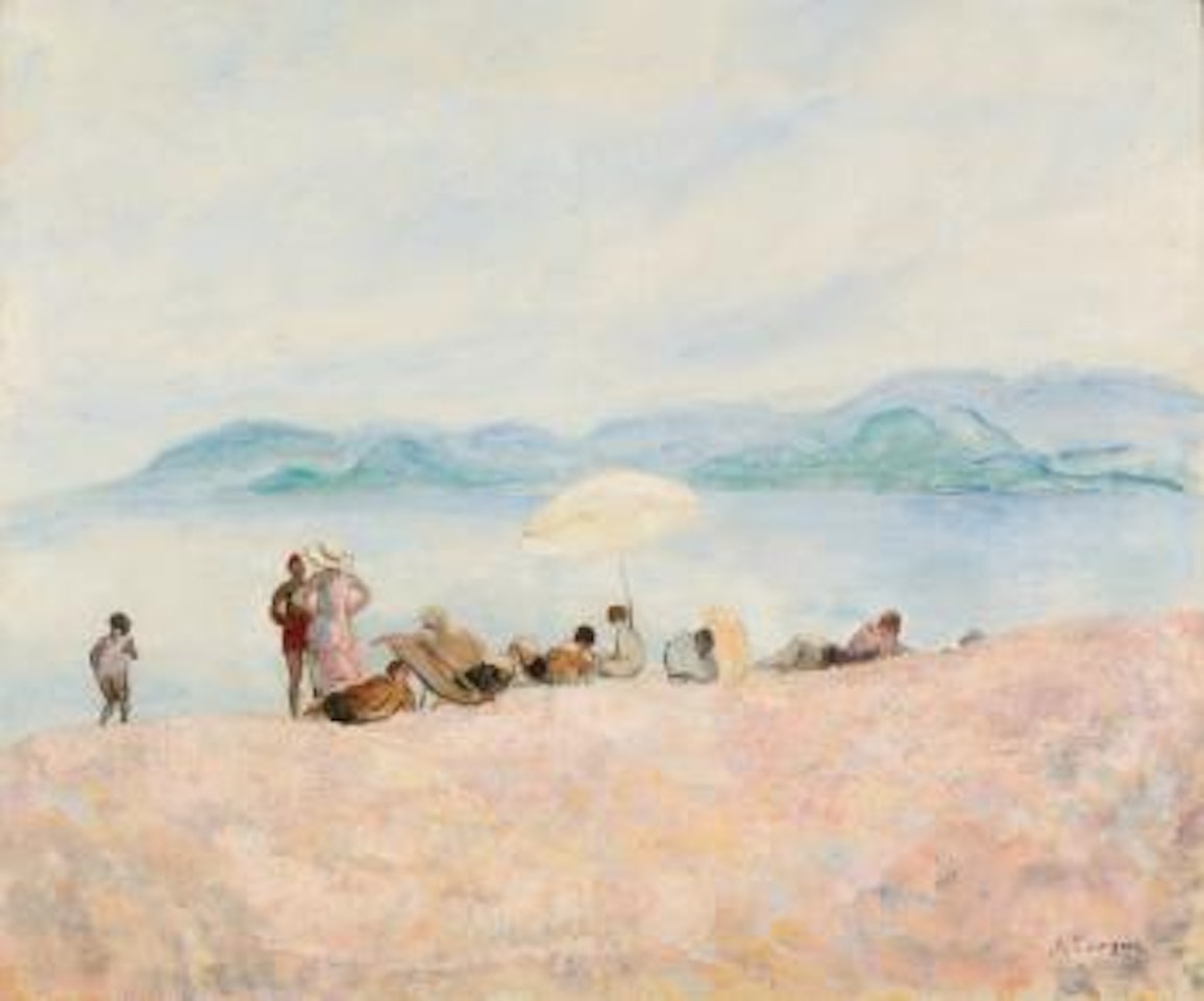 Sur La Plage by Henri Lebasque