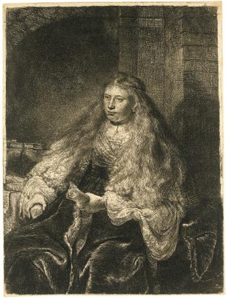 The Great Jewish Bride (B., Holl. 340; H. 127; Bb. 35-C) by Attributed to Rembrandt Harmensz van Rijn