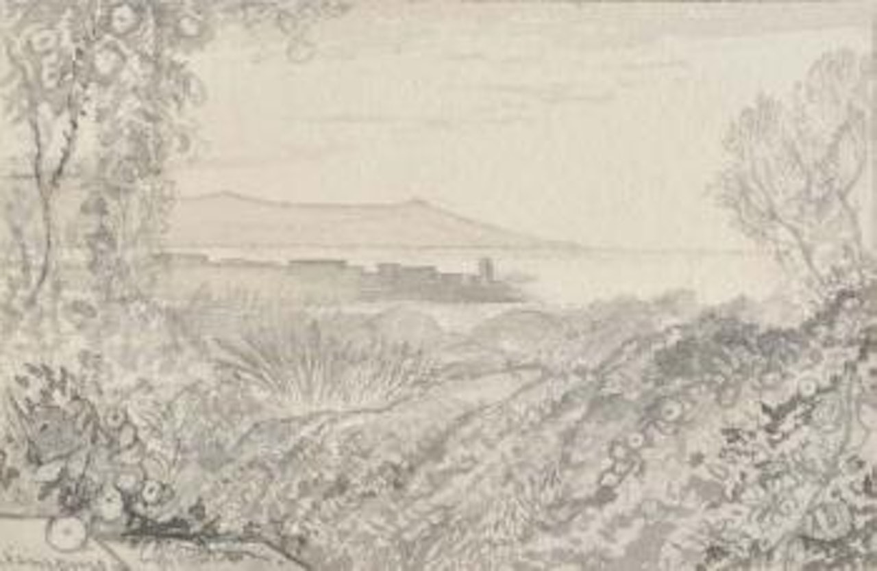 San Remo from a hillside by Edward Lear