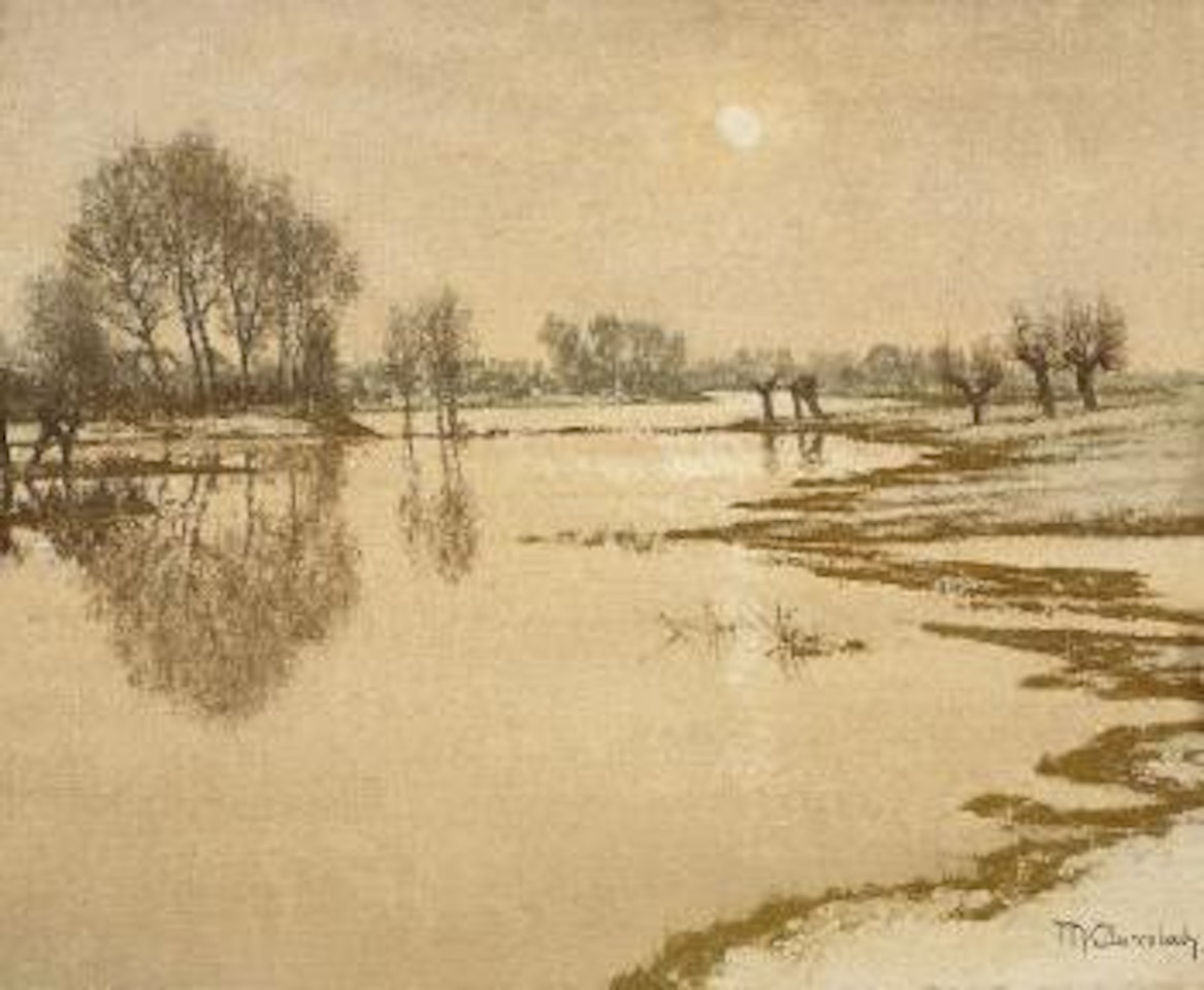Winter Am Rhein by Max Clarenbach