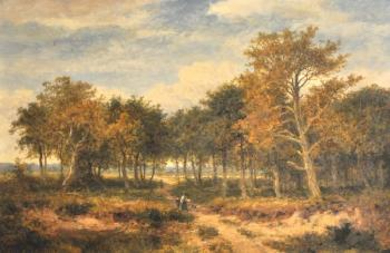 A Surrey Woodland by Benjamin Williams Leader