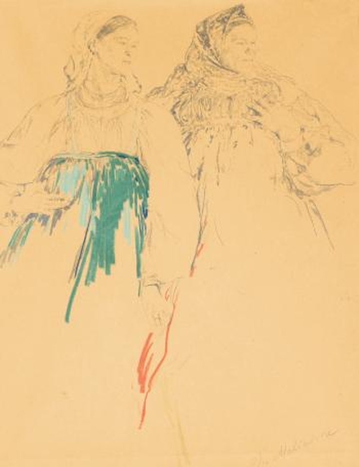 Two Peasant Women by Filip Malyavin
