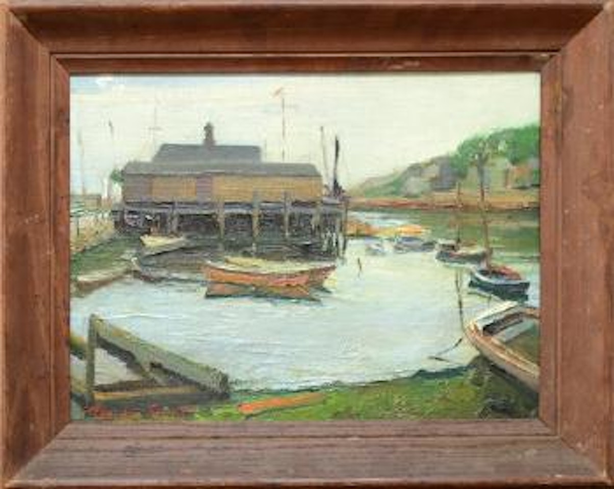 Harbor scene by Gordon Grant