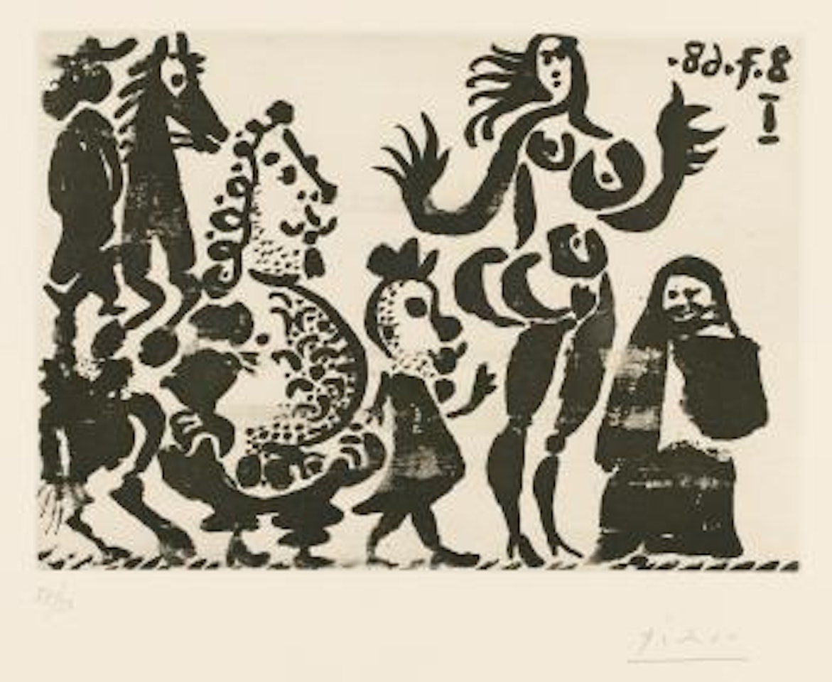 347 Series: Plate 202 (b. 1682) by Pablo Picasso