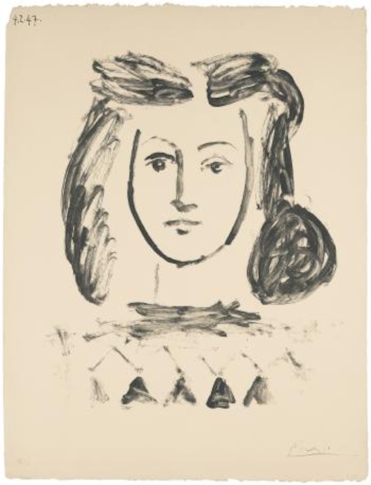 Buste De Jeune Fille (b. 421) by Pablo Picasso