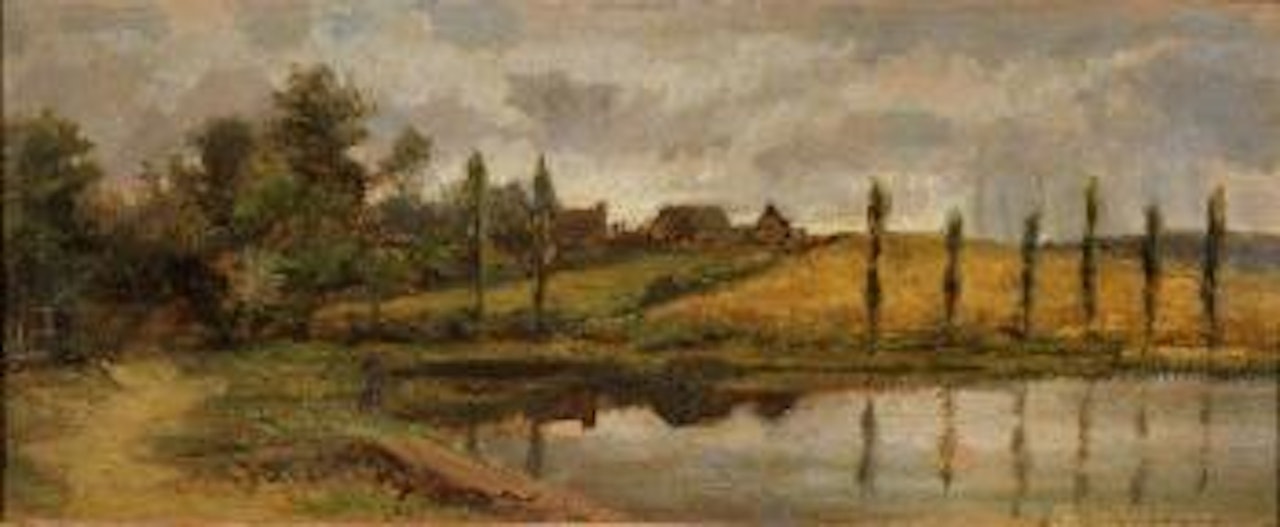 Ciel orageux au-dessus de l’étang by Eugène Boudin