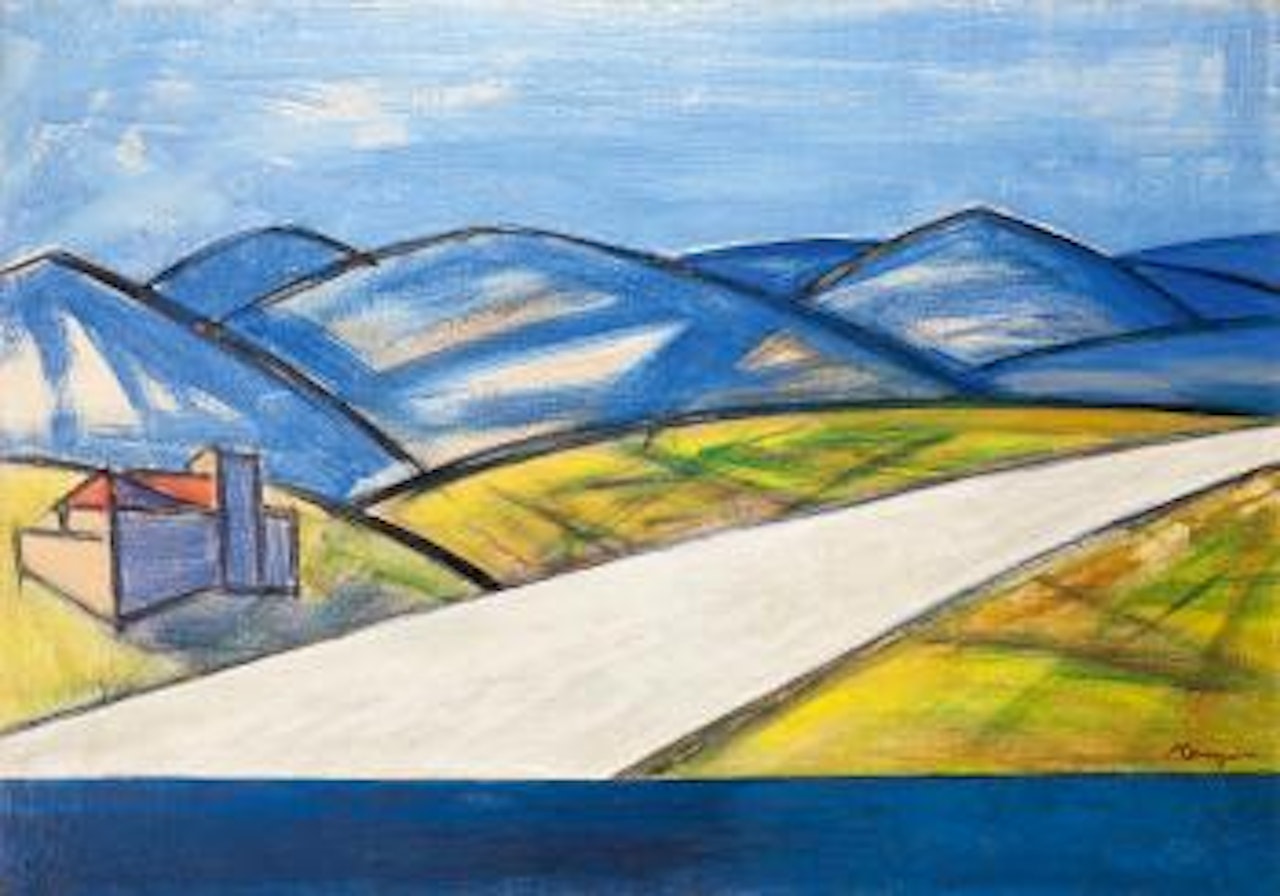 Strada verso Vercelli by Francesco Menzio