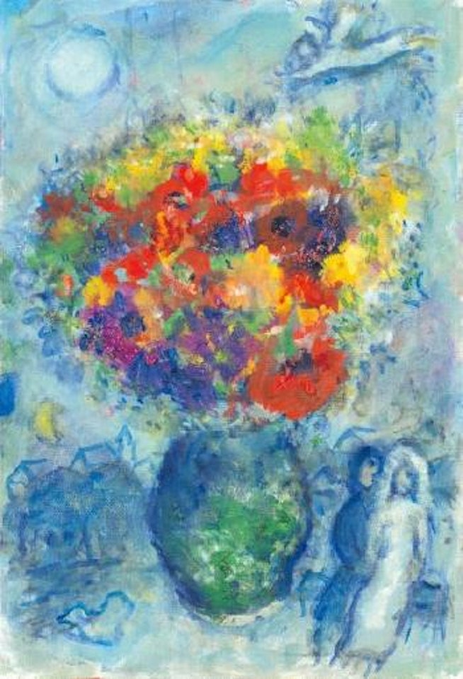 Bouquet dans le vase vert by Marc Chagall