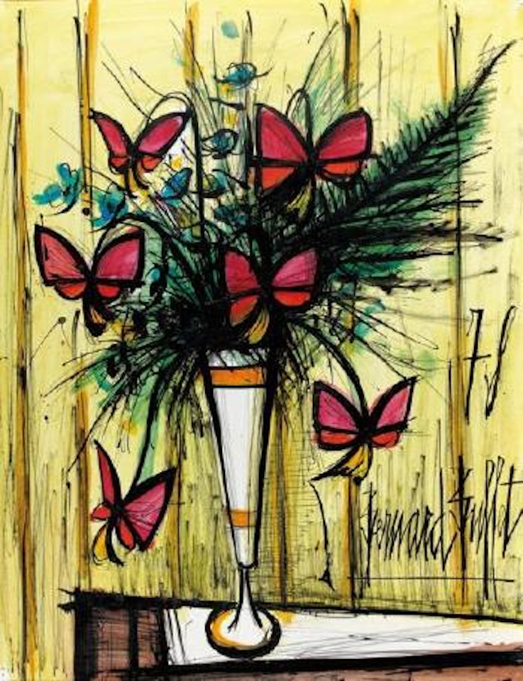 Fleurs-papillon by Bernard Buffet