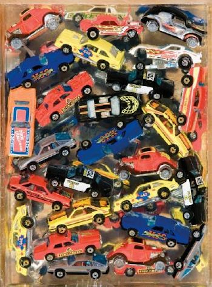 Car accumulation (Matchbox cars) by Arman