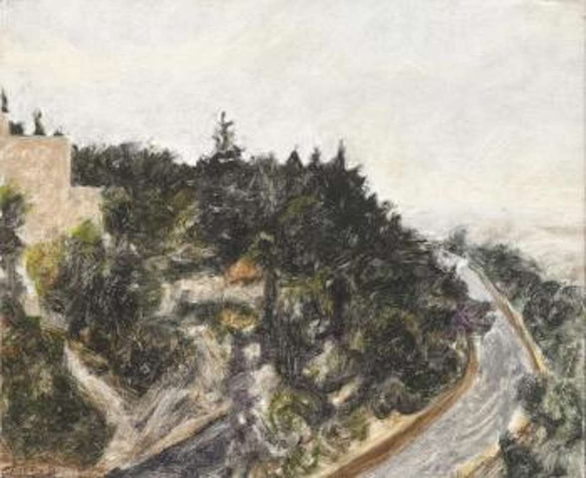 Mount Zion in an autumn morning by Avigdor Arikha