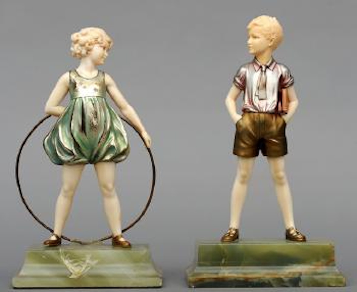 Hoop girl. Sonny boy by Ferdinand Preiss
