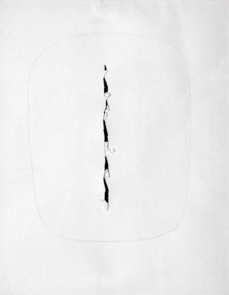 Concetto spaziale by Lucio Fontana