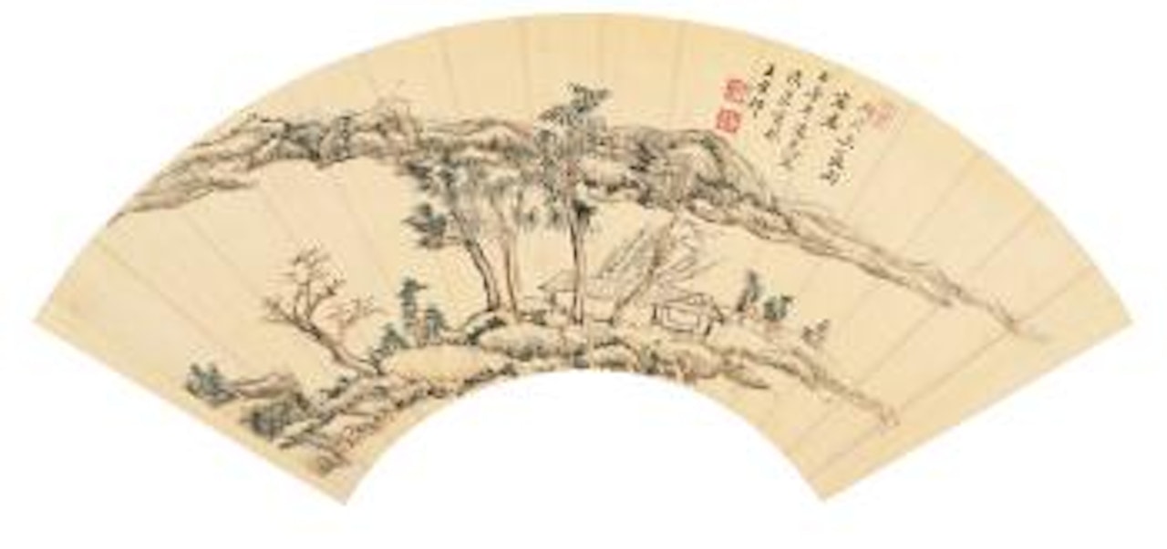 Landscape After Ni Zan by Wang Yuanqi