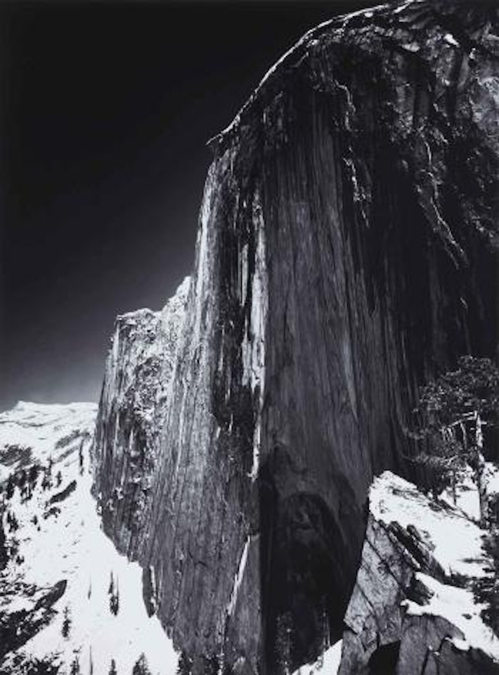 Moon and Half Dome, Yosemite National Park by Ansel Adams