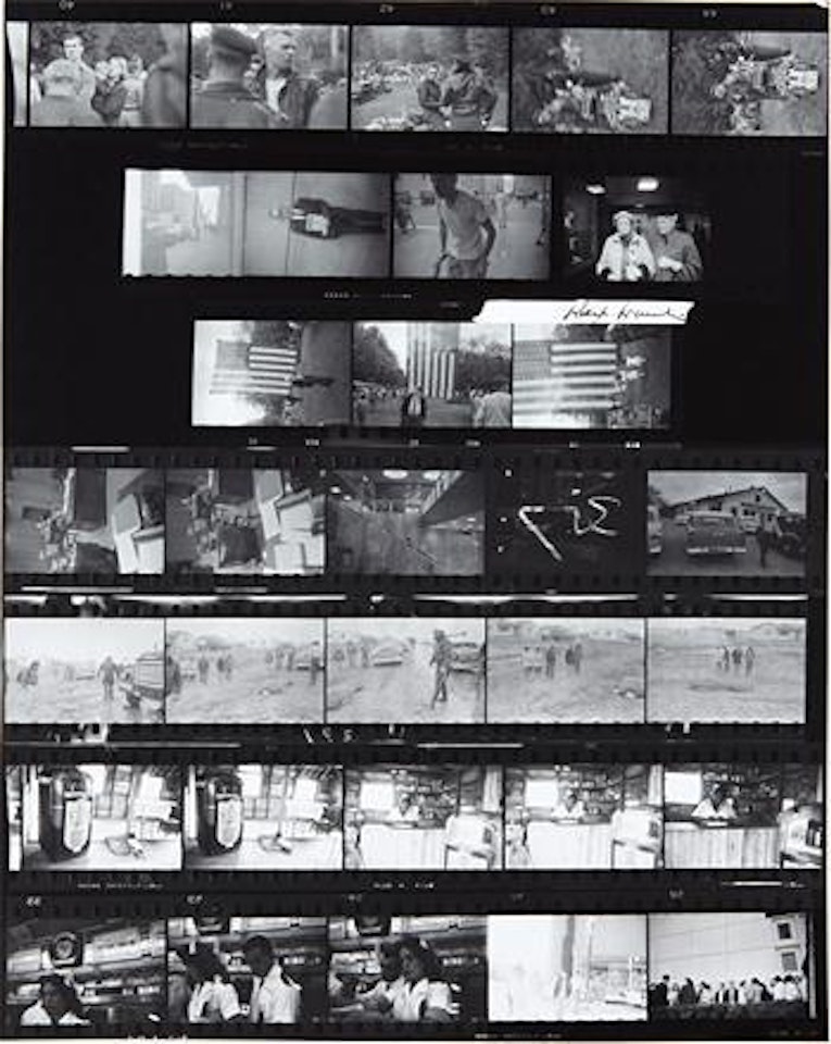Contact Sheet from the Americans by Robert Frank