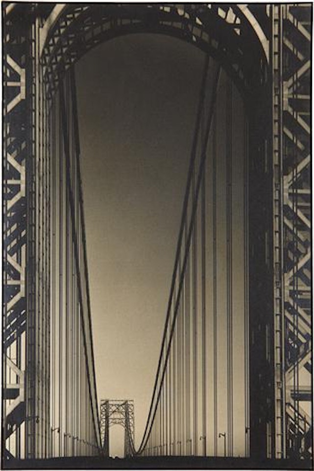 George Washington Bridge, Hudson River, N.Y.C. by Margaret Bourke-White
