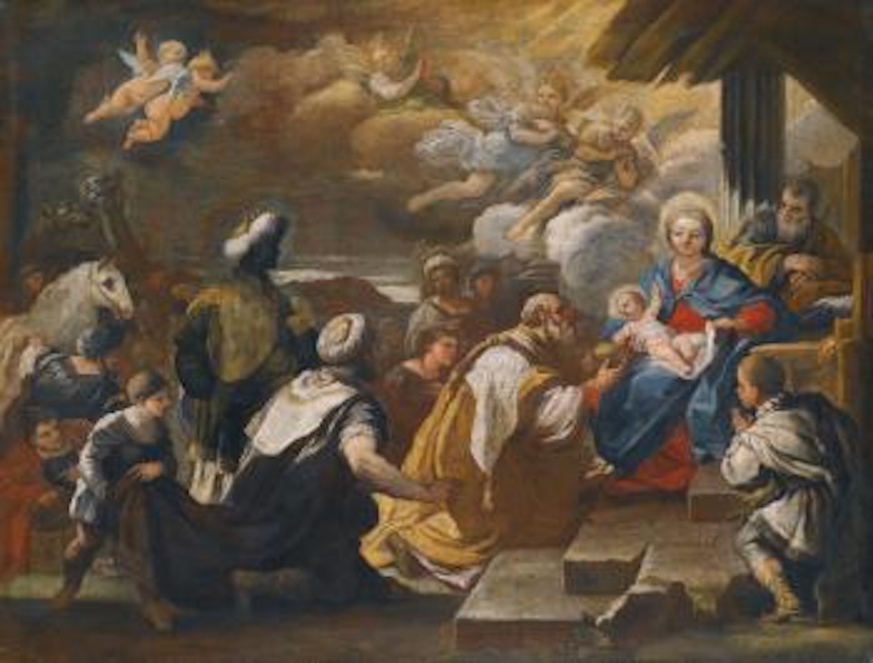 The Adoration Of The Magi by Circle of Luca Giordano