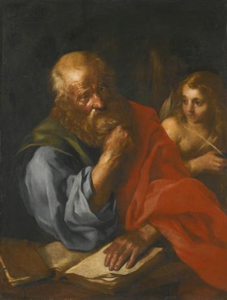 An Apostle, Probably Saint Matthew, With An Angel by BOLOGNESE SCHOOL