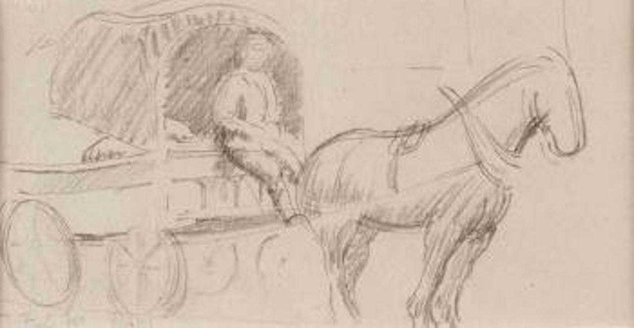 The horse & cart by William Conor