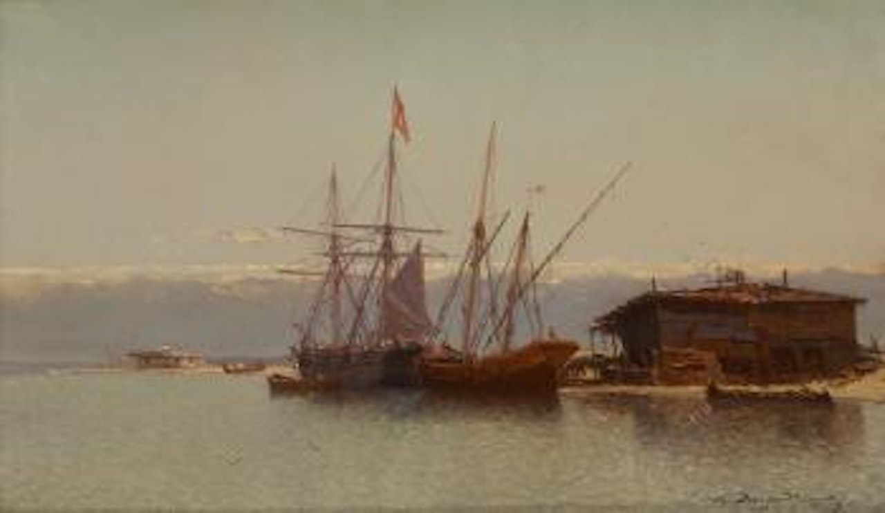La côte d’Albanie by Jean Baptiste Henri Durand-Brager