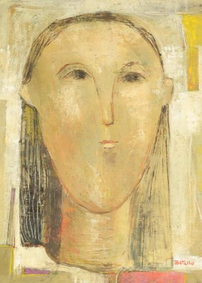 Portrait of a young woman by Angel Botello