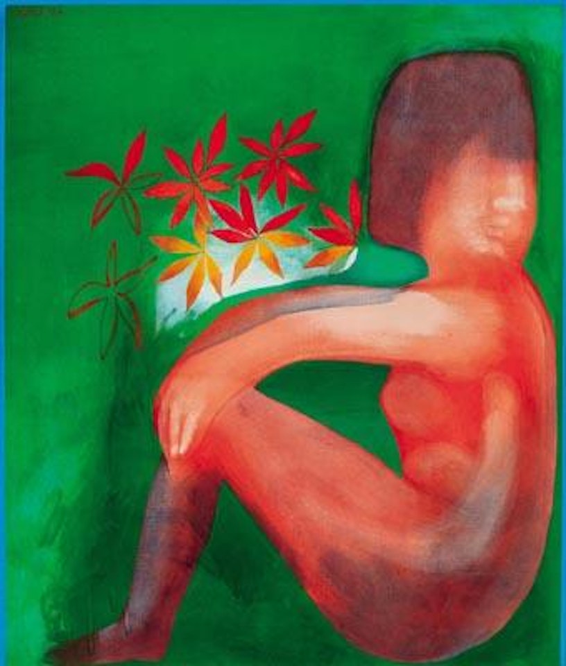 Nude and Flowers by Charles Blackman