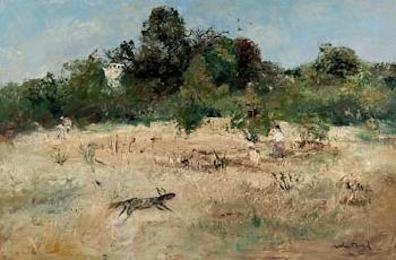 Figures with a Dog by Arthur Merric Bloomfield Boyd