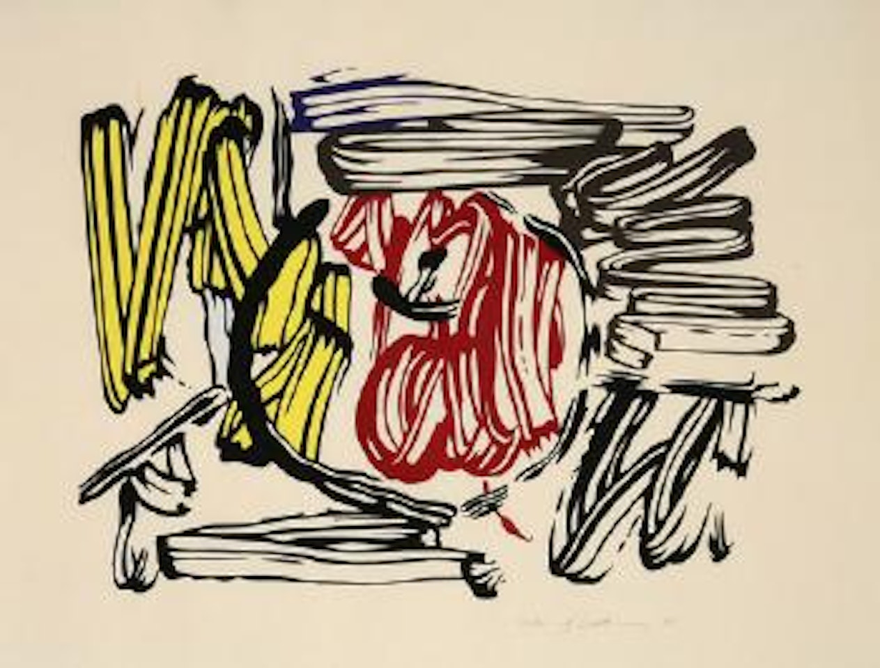 Red and Yellow Apple (Corlett 195) by Roy Lichtenstein