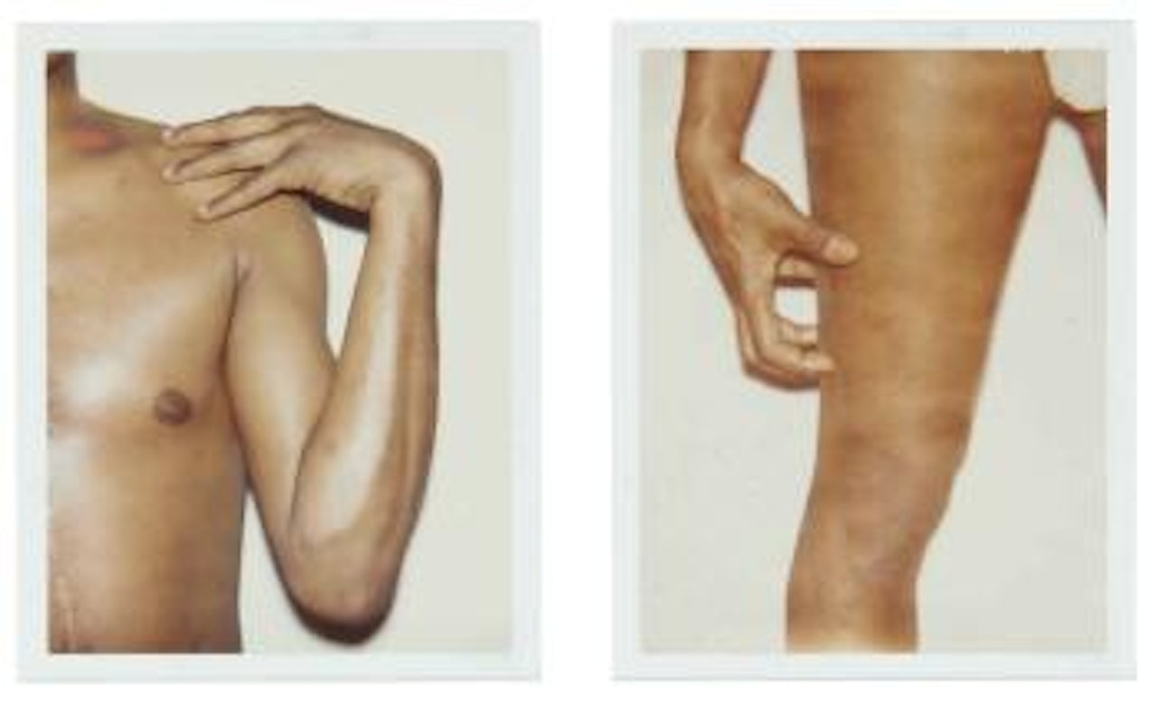 Jean-Michel Basquiat's Shoulder and Leg by Andy Warhol