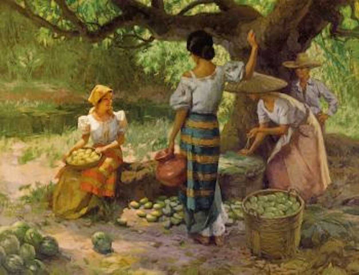 Under The Mango Tree by Fernando Amorsolo