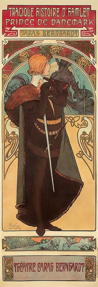 Hamlet by Alphonse Mucha