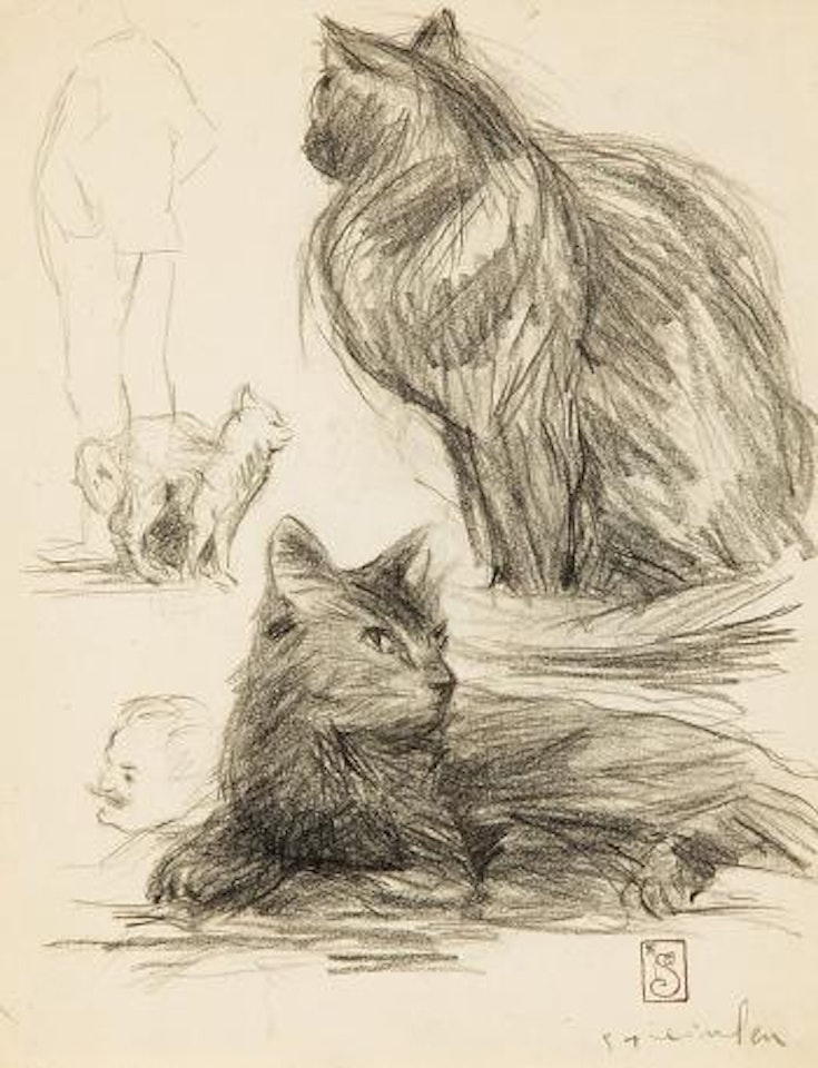 Les chats by Théophile Alexandre Steinlen