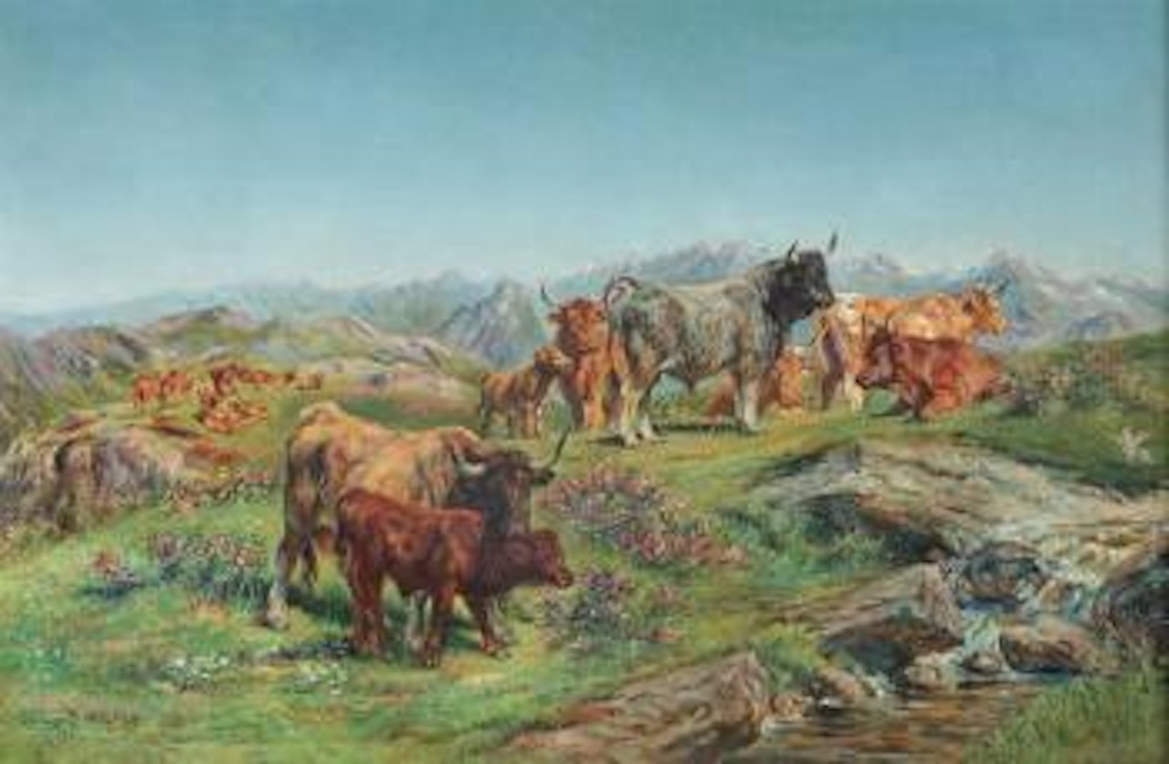 Oxen in the highlands (Bœufs dans les régions montagneuses) by Rosa Bonheur