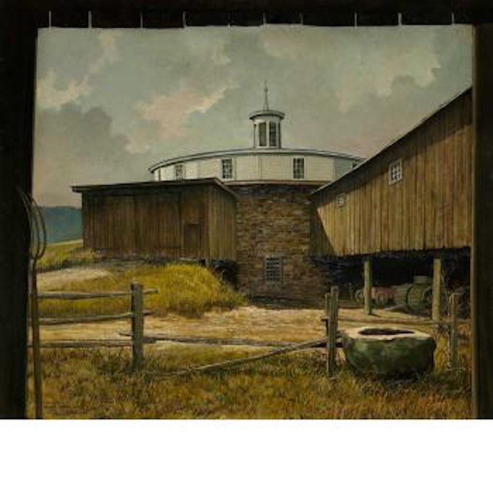 The round stone barn by Eric Sloane
