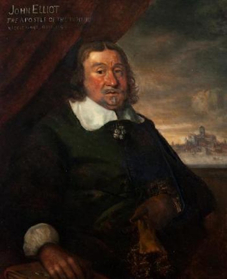 Portrait of John Elliot the apostle of the Indians, nascit 1604 - obit 1690 by English School
