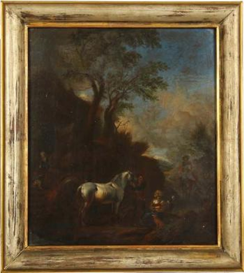 Le cheval blanc by Philips Wouwerman