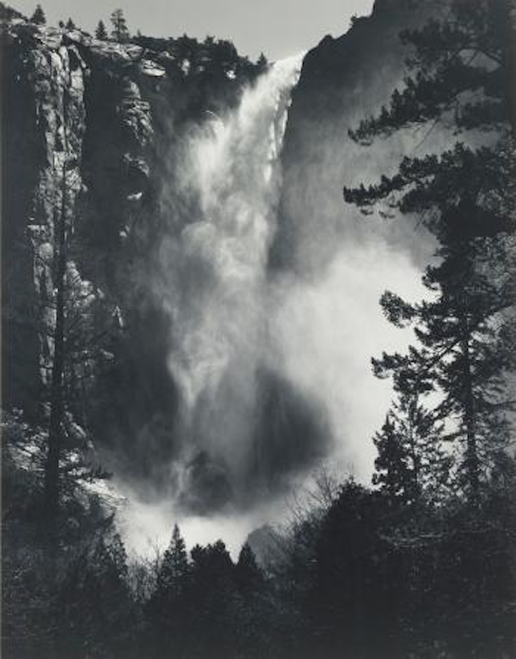 Bridalveil Fall, Yosemite Valley by Ansel Adams