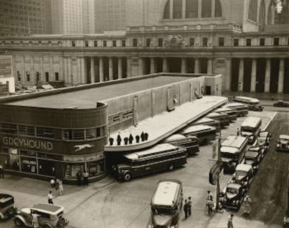 Greyhound Bus Terminal by Berenice Abbott