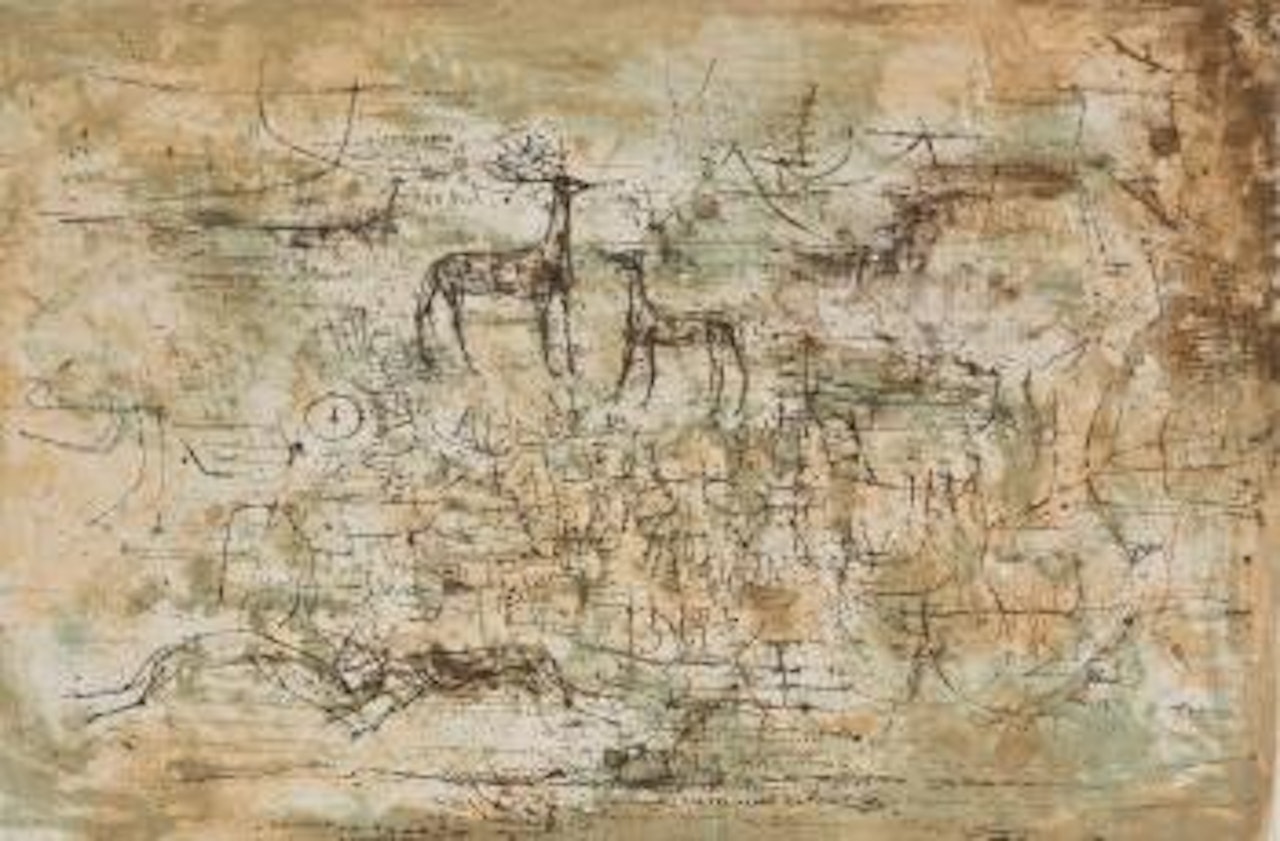 Les Cerfs (The Deers) by Zao Wou-Ki