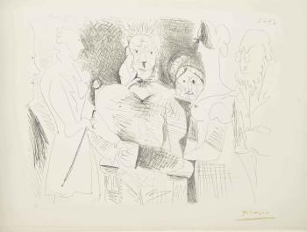 Portrait de Famille (Bloch 1031; Mourlot 385) by Pablo Picasso