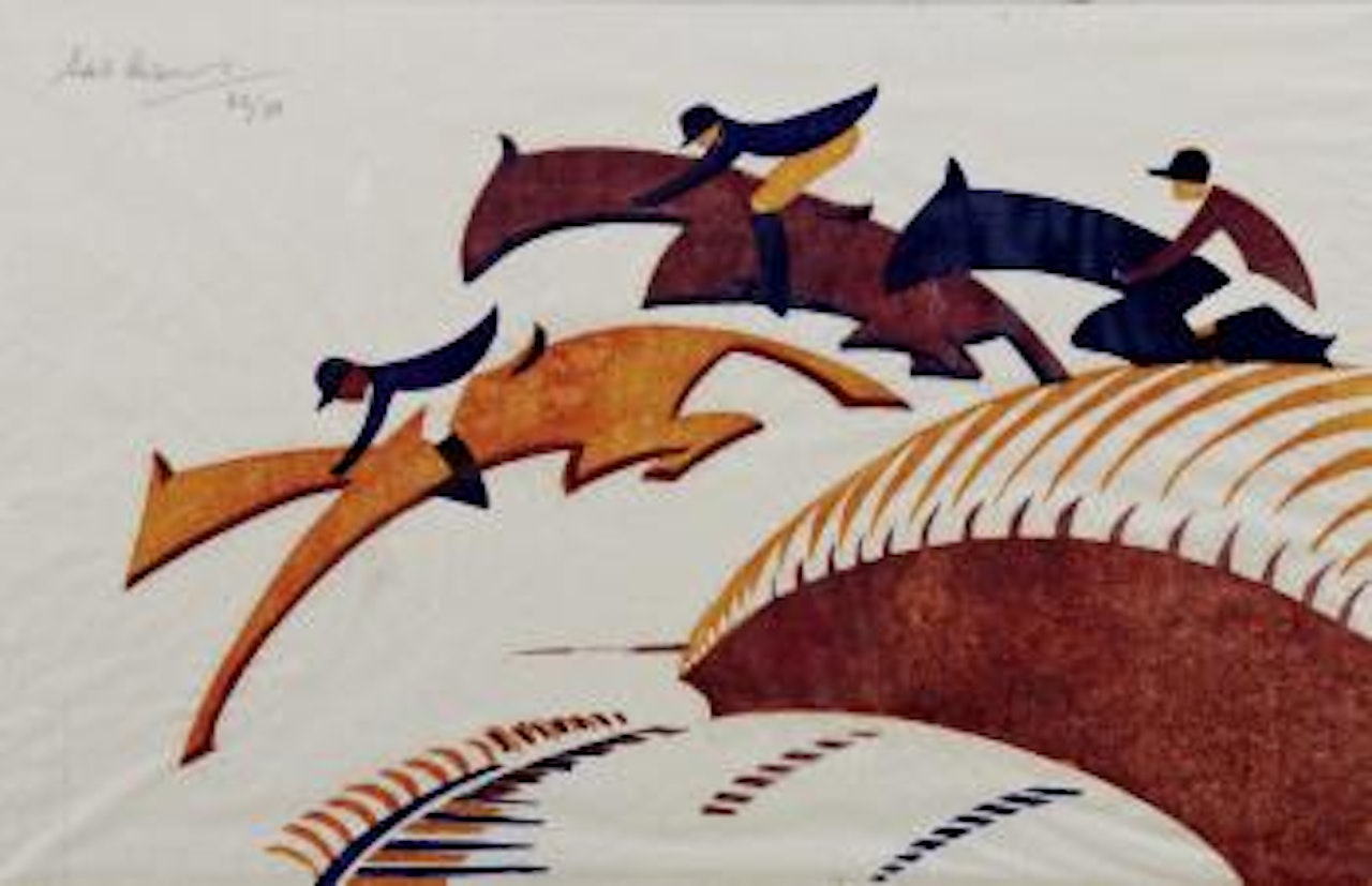 Steeplechasing (Coppel SA 10) by Sybil Andrews