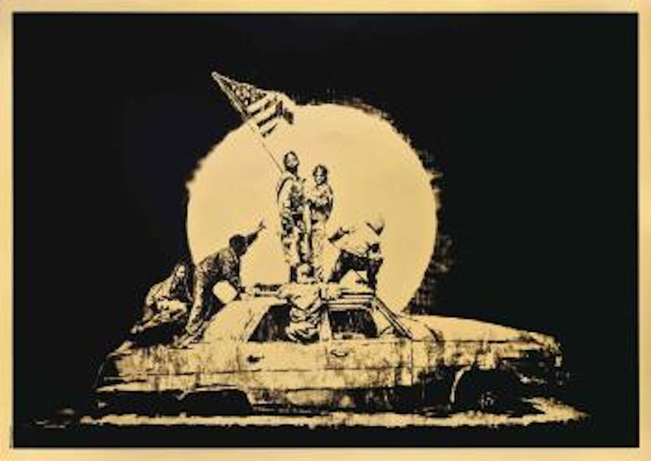 Gold Flag by Banksy